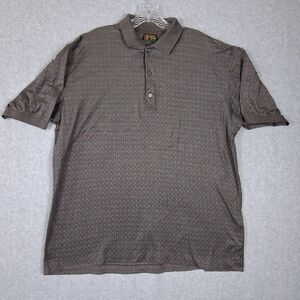 Bobby Jones Mens Golf Polo Large Cotton Made in Italy Athletic Performance